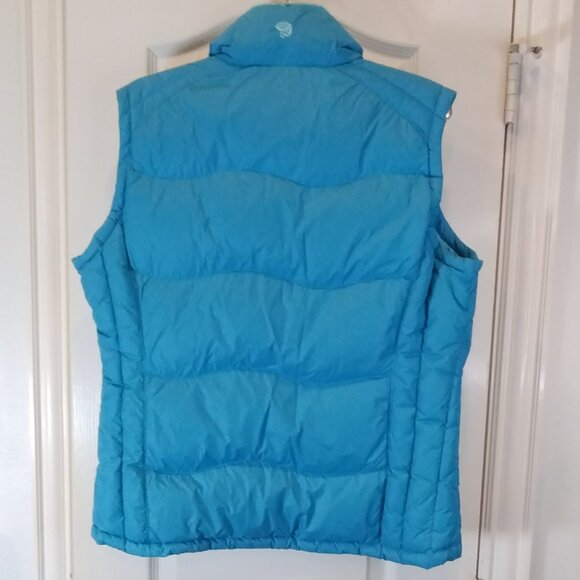 Mountain Hardwear Down Puffer Vest Blue Sz L - Picture 2 of 11